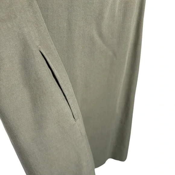 Tommy Bahama Dress XS Green Flutter Sleeve Knee Length Sage - Picture 7 of 14